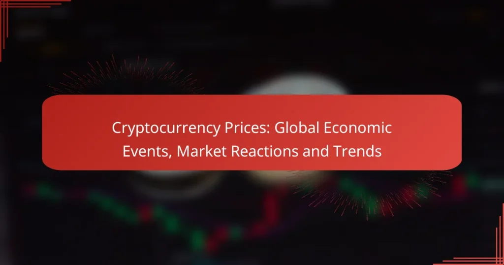 Cryptocurrency Prices: Global Economic Events, Market Reactions and Trends