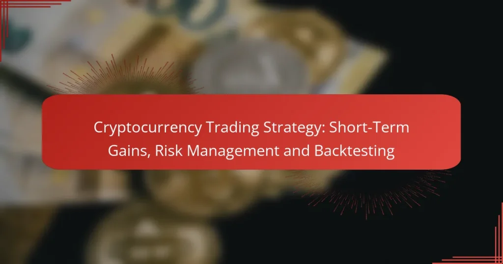 Cryptocurrency Trading Strategy: Short-Term Gains, Risk Management and Backtesting
