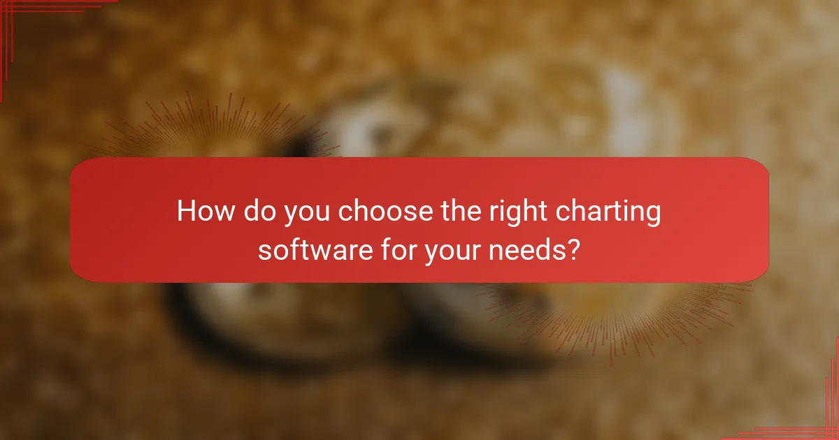 How do you choose the right charting software for your needs?