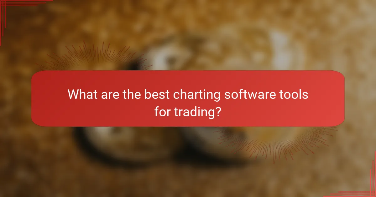 What are the best charting software tools for trading?